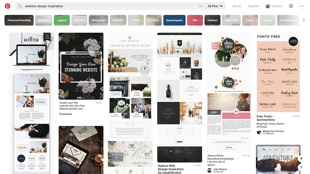 webdesign inspiratie